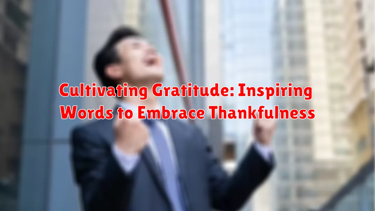 Cultivating Gratitude: Inspiring Words to Embrace Thankfulness