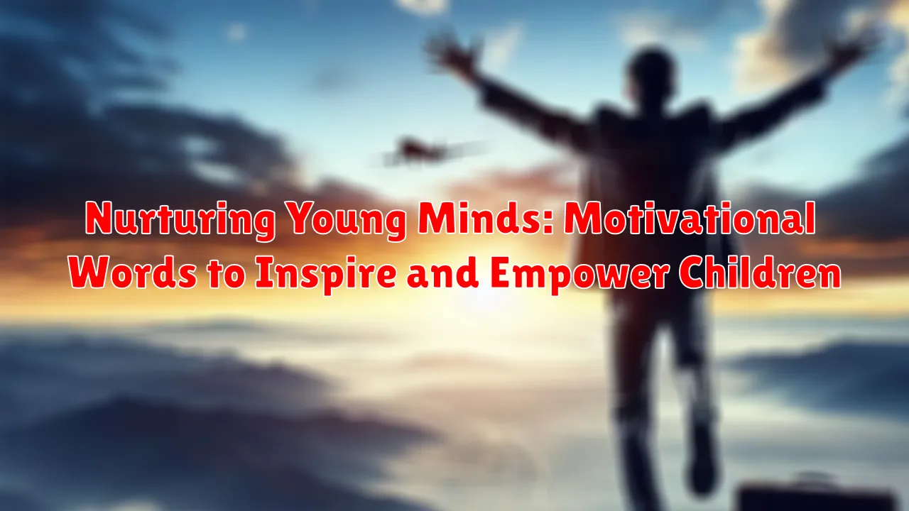 Nurturing Young Minds: Motivational Words to Inspire and Empower Children